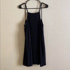 Black slip dress
